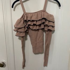 Mauve off the shoulder sweater